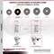 Service Caster 3.5 Inch Phenolic Wheel Swivel 7/8 Inch Square Stem Caster Set Total Lock Brake SCC-SQTTL20S3514-PHS-78-4 - alternate 2